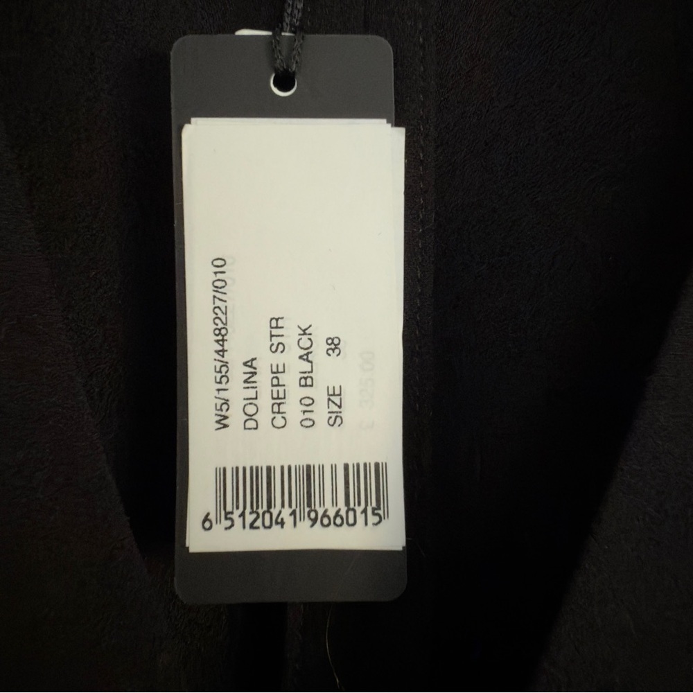 Joseph Dolina Crepe Black Dress NWT Size: 38/ M - Picture 4 of 5